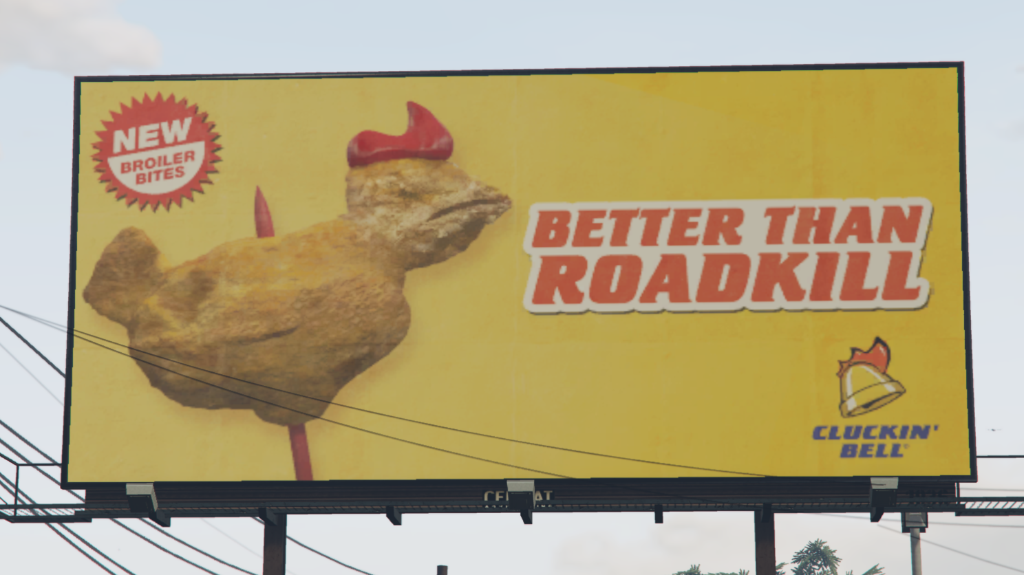 Better Than Roadkill billboard